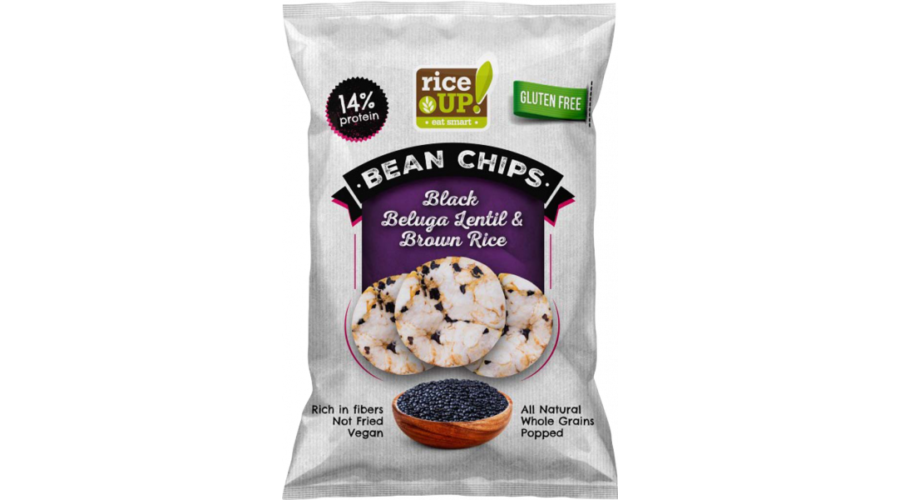 Rice Up proteines chips fekete beluga lencsével 60 g