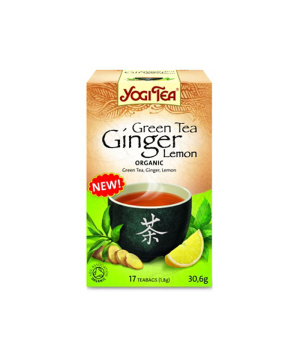 YOGI TEA Zöld Tea Gyömbérrel Citrommal 17 filter