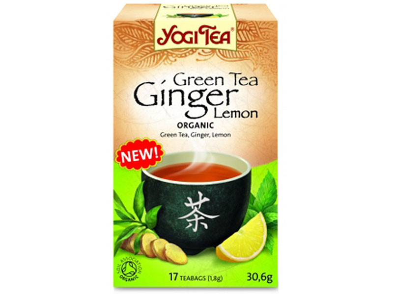YOGI TEA Zöld Tea Gyömbérrel Citrommal 17 filter