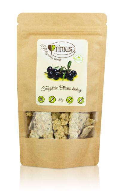 Primus vegán olivás keksz 80 g