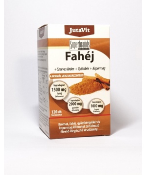 Jutavit fahéj+szerves króm+gyömbér+kapormag flmtabletta 120 db