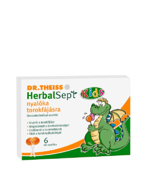 Dr. Theiss herbalsept nyalóka torokfájásra 6 db 85 g