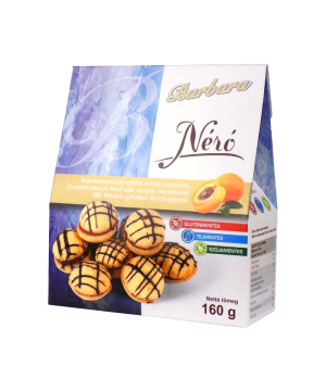 Barbara nero kajszibarackízzel töltött omlós sütemény 180 g
