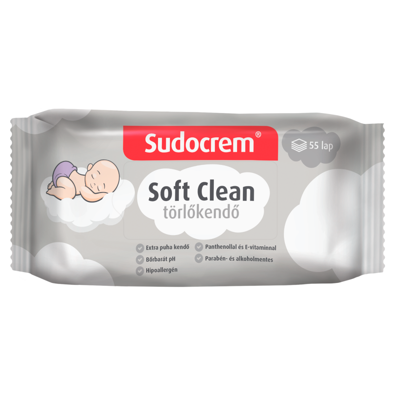 Sudocrem baba törlőkendő sensitive 55 db