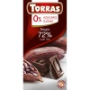 Torras gluténmentes étcsokoládé 72% hozzáadott cukor nékül 75 g