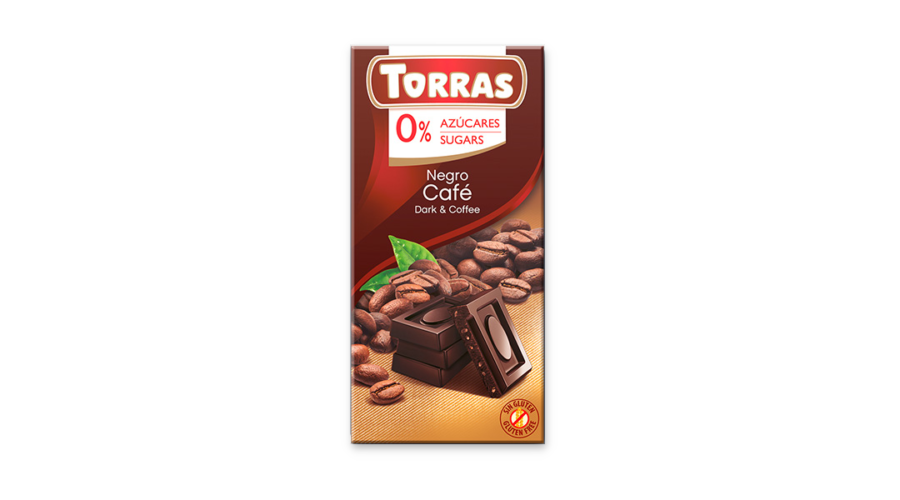 Torras gluténmentes kávés étcsokoládé hozzáadott cukor nékül 75 g