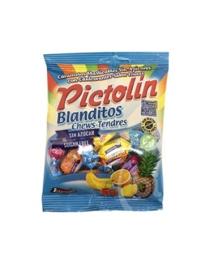 Pictolin blanditos cukormentes puhakaramell gyümölcsös 65 g