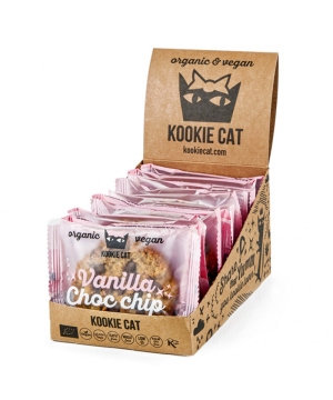 Kookie Cat bio vegán kesudiós zabkeksz vanília-csoki 50 g