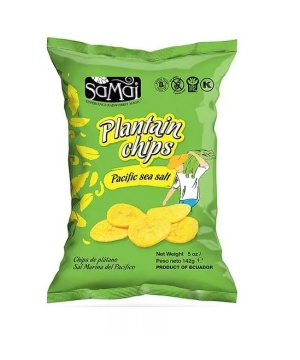 Samai plantain főzőbanán chips tengeri sós nagy kiszerelés 142 g