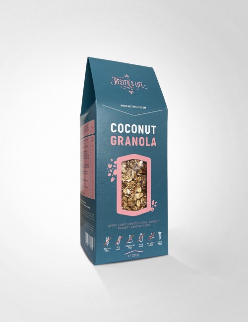 Hester's life coconut granola kókuszos granola 320 g