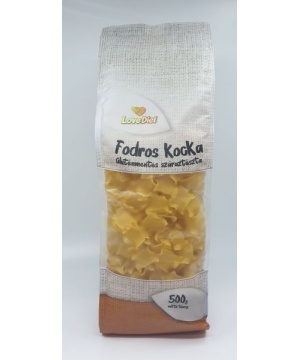 Love Diet gluténmentes száraztészta fodros kocka 500 g