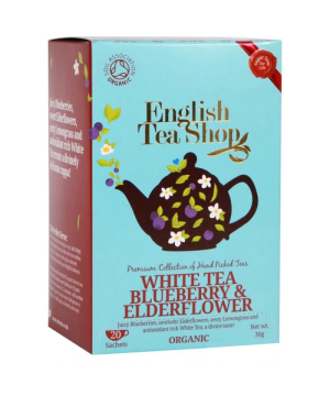 Ets 20 bio fehér tea áfonyás és bodzás 20x1.5g 30 g