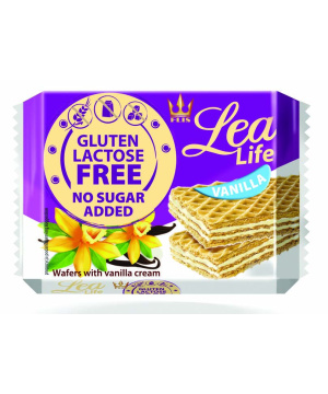 Lea life vaníliás ostyaszelet hozzáadott cukor-