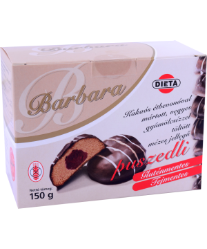 Barbara gluténmentes vegyes gyümölcsízzel töltött puszedli 150 g