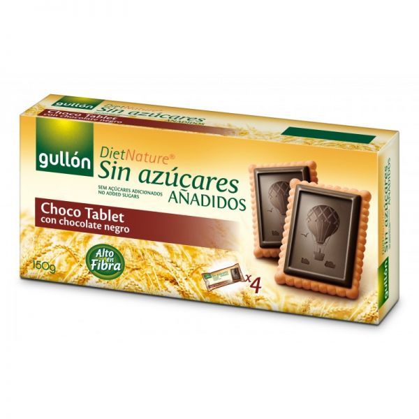 Gullón choco tablet étcsokis keksz édesítoszerrel 150 g