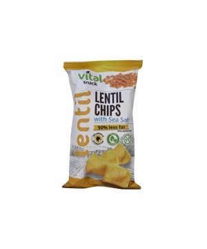 Vital lencse chips tengeri sóval 65 g