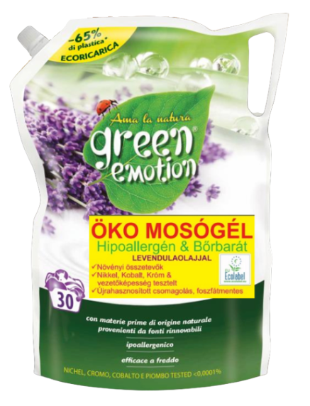 Green Emotion öko mosógel levendula illattal utántöltő 1500 ml