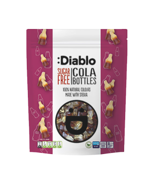 Diablo cukormentes cola ízű gumicukor