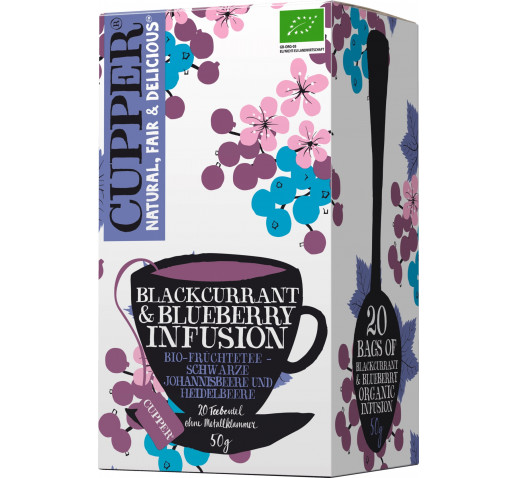 Cupper bio tea blackcurrant-blueberry feketeribizli-áfonya tea 50 g