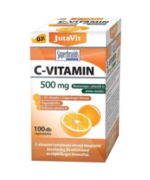 Jutavit c-vitamin 500 mg rágótabletta 100 db