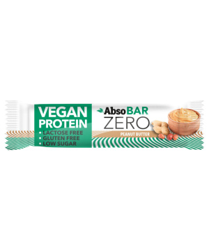 Absobar zero vegan protein szelet mogyoróvaj 40 g