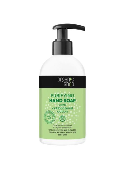 Organic shop folyékony szappan eukaliptusz illóolajjal és bio borsmentával 500 ml