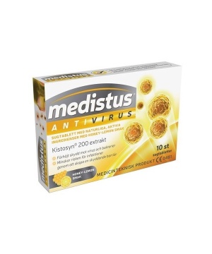 Medistus antivirus lágypasztilla méz-citrom ízben 10 db