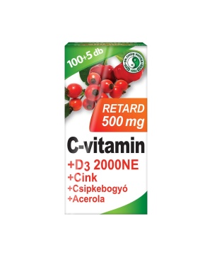Dr. chen c-vitamin 500 mg retard+d3+acerola tabletta 105 db