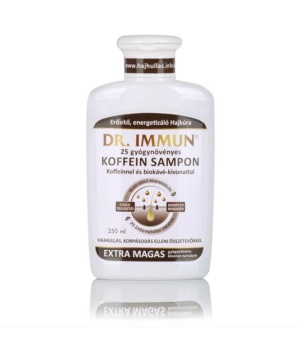 Dr. immun 25 gyógynövényes hajsampon koffeinnel és biokávé kivonattal 250 ml