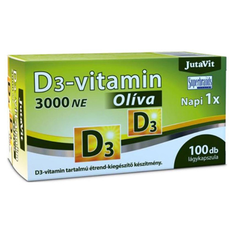 Jutavit d3-vitamin 3000 NE olíva 100 db