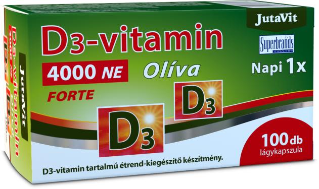 Jutavit d3-vitamin 4000 NE olíva 100 db
