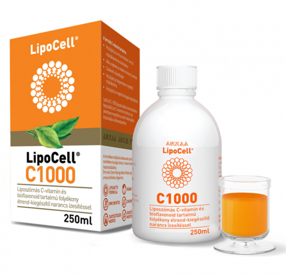 Lipocell c1000 liposzómás c-vitamin és bioflavonoid tartalmú folyékony étrend-kiegészíto 250 ml