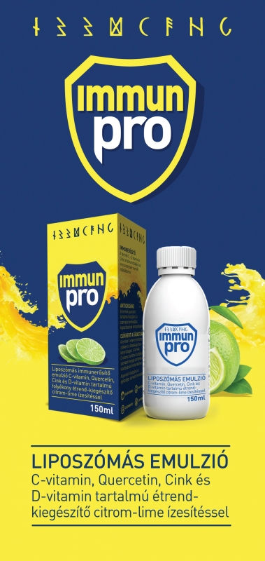 ImmunPro liposzómás emulzió étrendkiegészíto citrom-lime ízesítéssel 150 ml