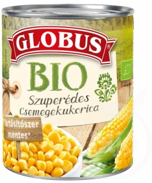 Globus bio szuperédes csemegekukorica konzerv 1 db
