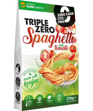 Forpro zero kalóriás tészta - spaghetti paradicsommal cukor/zsír/laktóz/glutén/szójamentes 270 g