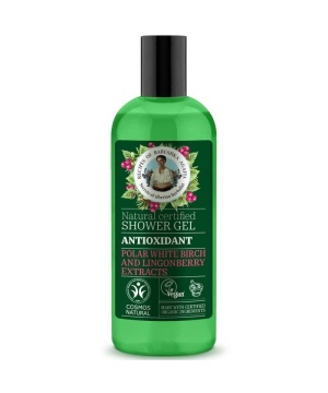 Babushka Agafia Antioxidáns tusfürdő gél sarki fehérnyír- és vörösáfonya-kivonattal 260 ml