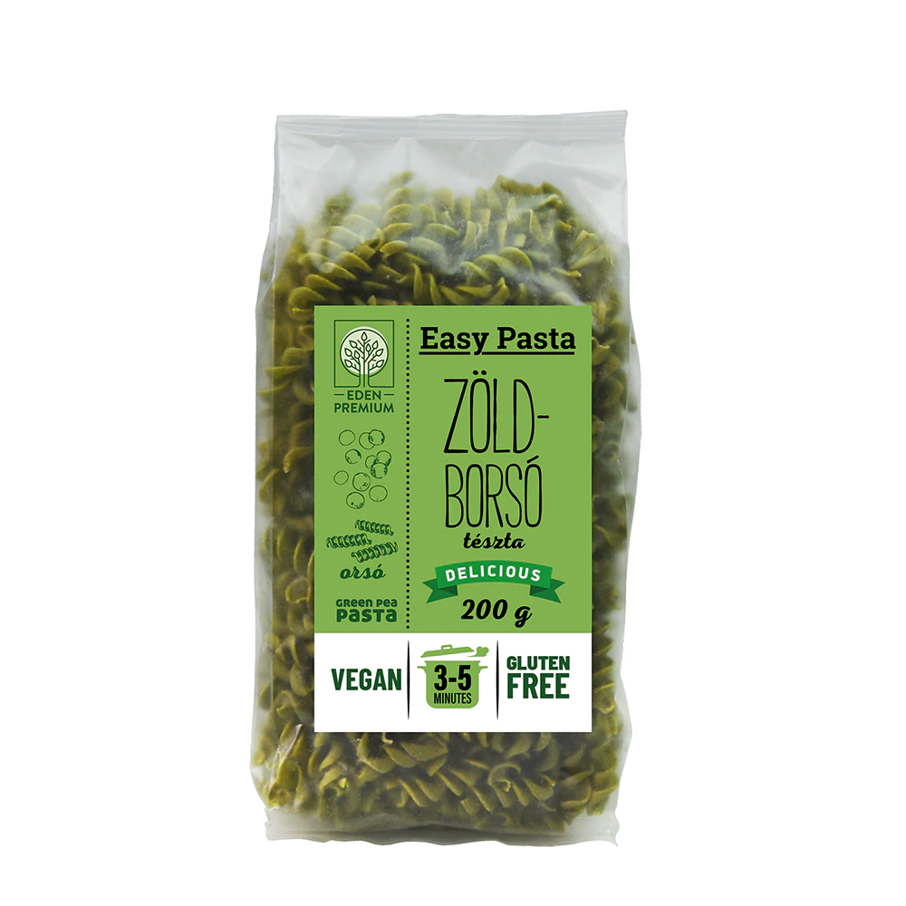 Eden premium easy pasta zöldborsó tészta orsó 200 g
