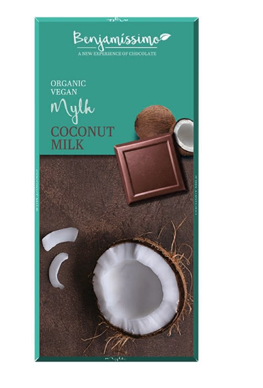 Benjamissimio bio vegán kókusztejes csokoládé 70 g