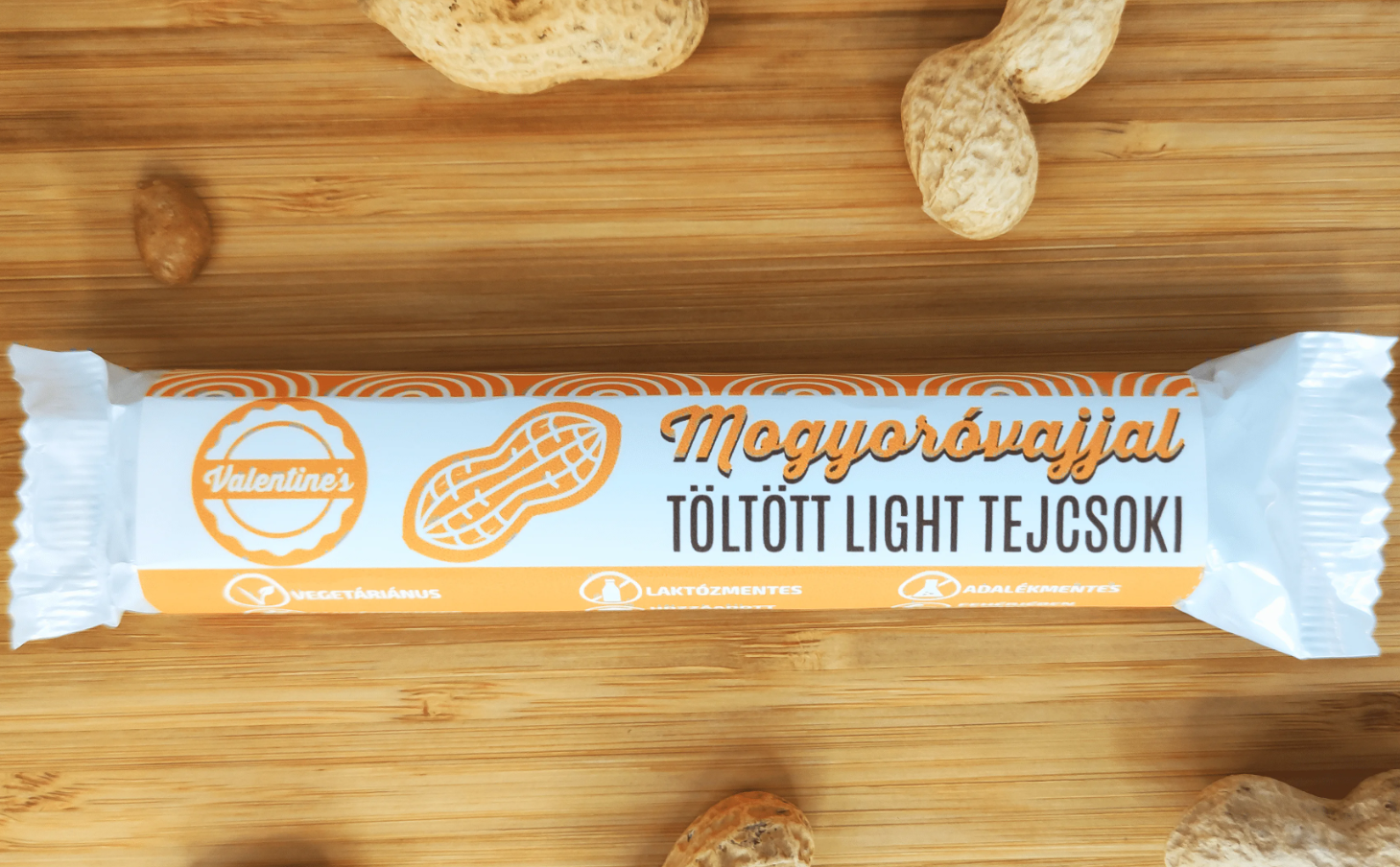 Valentines mogyoróvajjal töltött light tejcsoki 40 g
