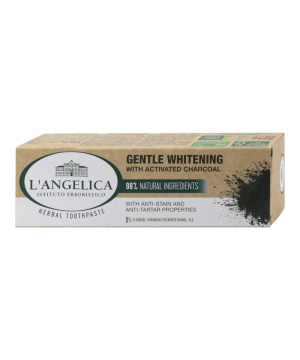 Langelica herbal fogkrém gentle whitening aktív szén 75 ml
