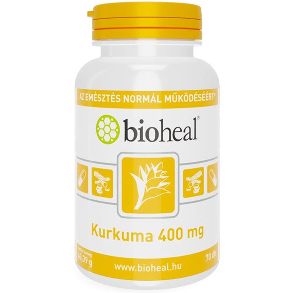 Bioheal kurkuma 400mg tabletta 70 db