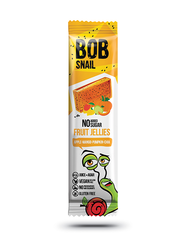 Bob Snail gyümölcszselé alma-mangó-sütőtök-chia 38 g