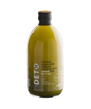Deto bio szűretlen almaecet fúzió matcha teával és citrommal "anyaecettel" 500 ml