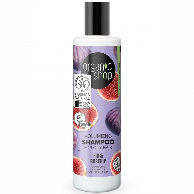 Organic Shop bio sampon volumennövelő fügével és csipkebogyóval 280 ml