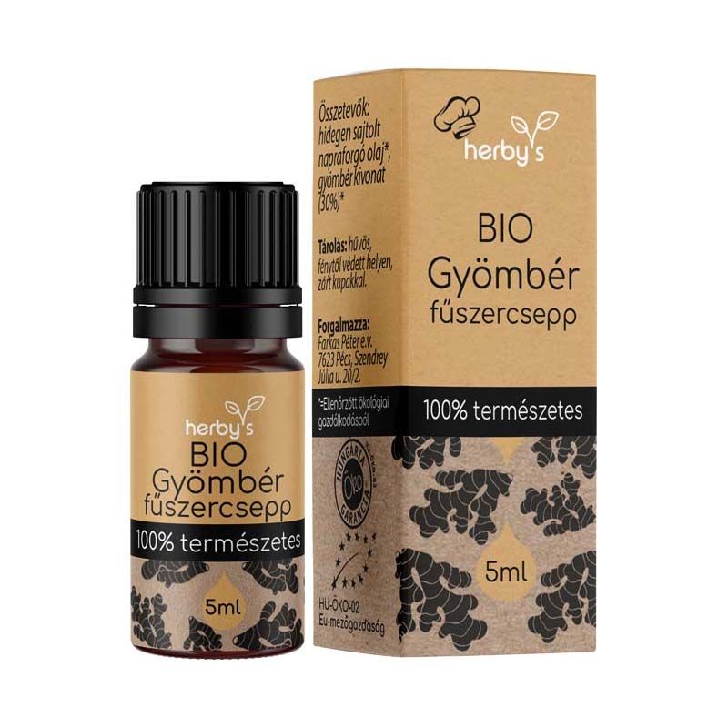 Herbys bio gyömbér fűszercsepp 5 ml