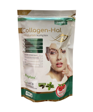 Jutavit collagen-hal+hialuron komplex por málna ízű 200 g