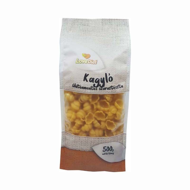 Love Diet gluténmentes száraztészta kagyló 500 g
