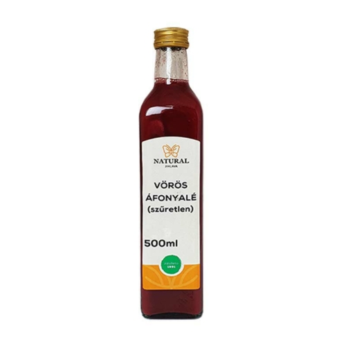 Natural áfonyalé vörös (szűretlen) 500 ml