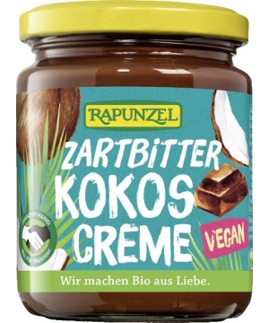 Rapunzel bio étcsokoládé és kókusz krém 250 g