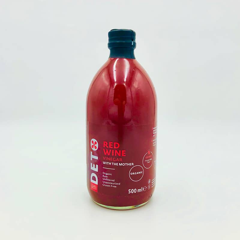 Deto bio szűretlen vörösbor ecet "anyaecettel" 500 ml
